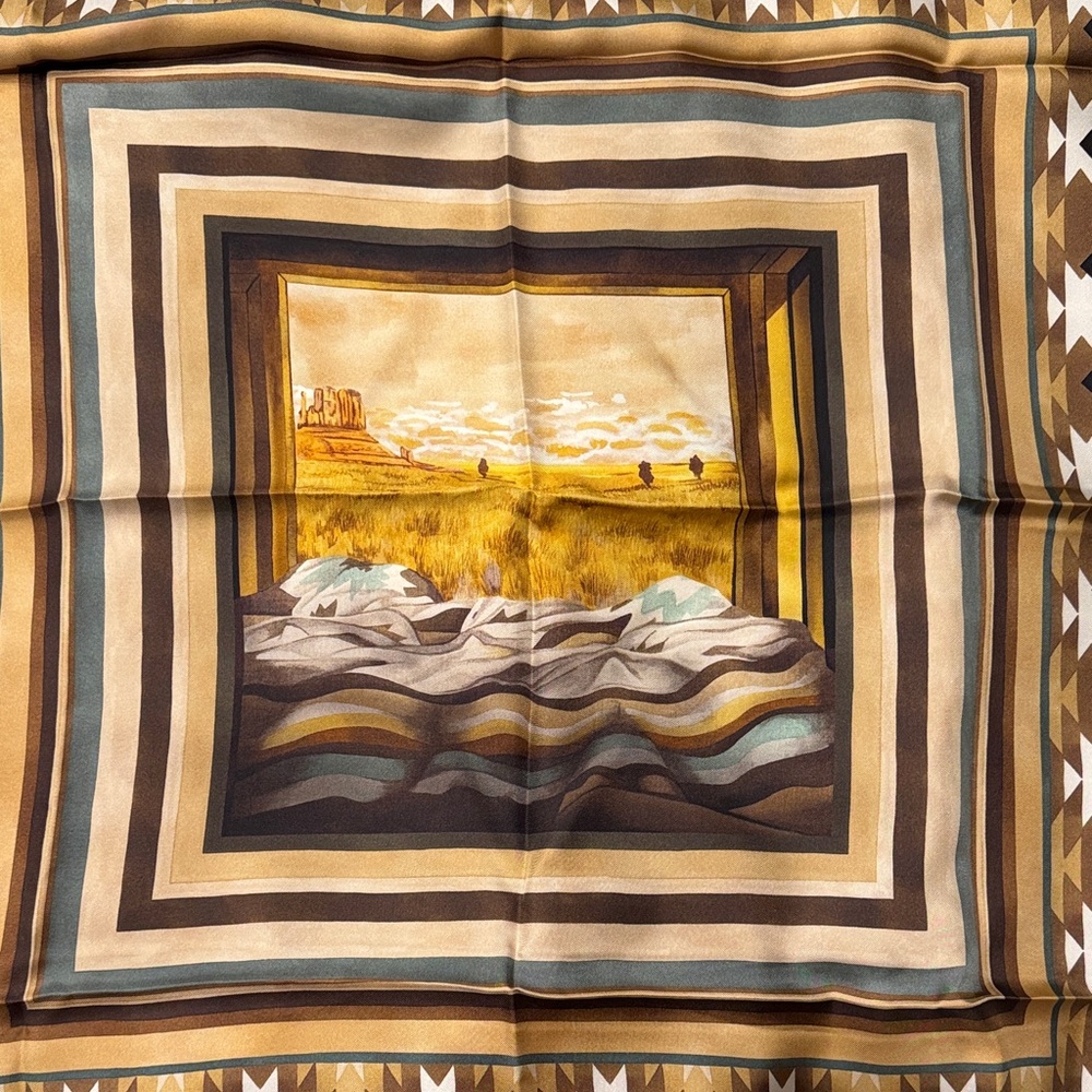 Brand New Longchamp Patterned Scarf